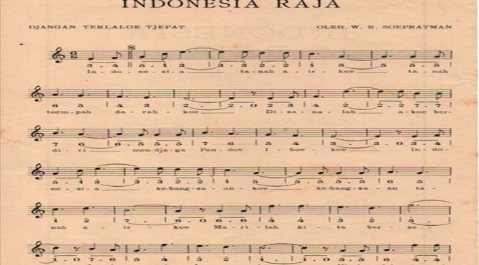 Journal Menelusuri Keberadaan Keping Lagu Indonesia Raya News Liputan6 Com