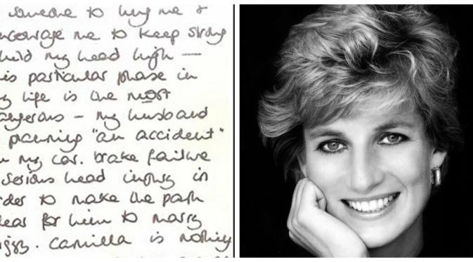 Surat Putri Diana yang 'meramalkan' kematiannya (Reuters)