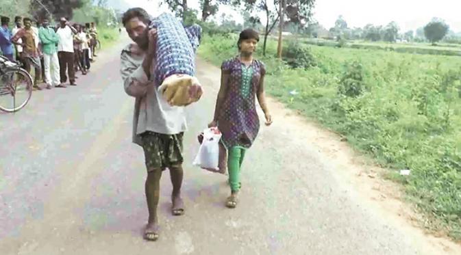Majhi menggendong jasad istrinya sejauh 12 kilometer (Express)