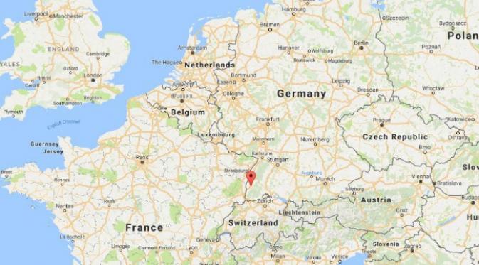 Kota perkuliahan ini terletak di perbatasan Jerman dan Swiss. (Sumber Google Maps)