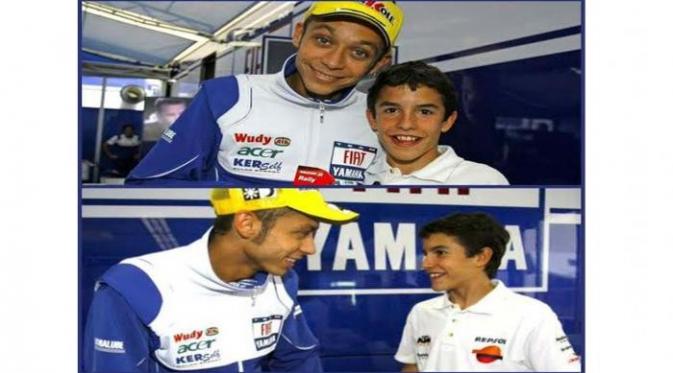 Rossi dan Marquez kecil (Istimewa)