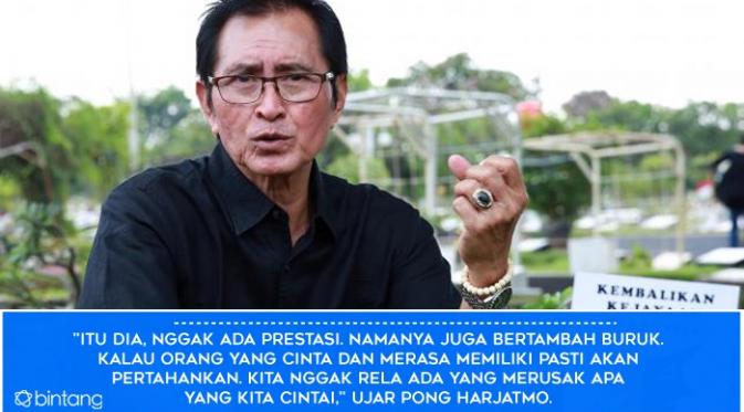 Pong Harjatmo. (Foto: Deki Prayoga, Desain: Muhammad Iqbal Nurfajri/Bintang.com)