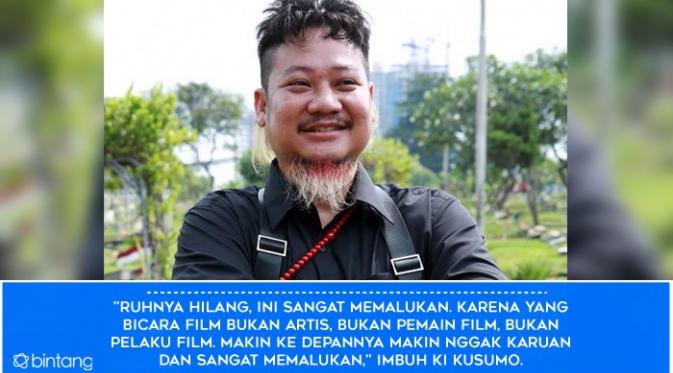 Ki Kusumo. (Foto: Deki Prayoga, Desain: Muhammad Iqbal Nurfajri/Bintang.com)