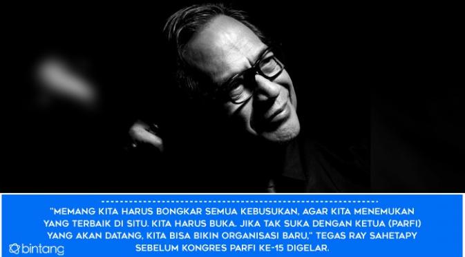 Ray Sahetapy. (Foto: Fathan Rangkuti, Desain: Muhammad Iqbal Nurfajri/Bintang.com)