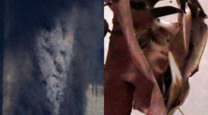 Penampakan wajah iblis dan malaikat pada peristiwa 9/11 (Mark D Phillips/Mary Altaffer)