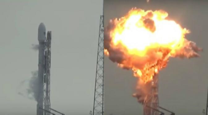 Detik-detik meledaknya Falcon 9 yang mengangkut satelit Amos-6 (US Launch Report )