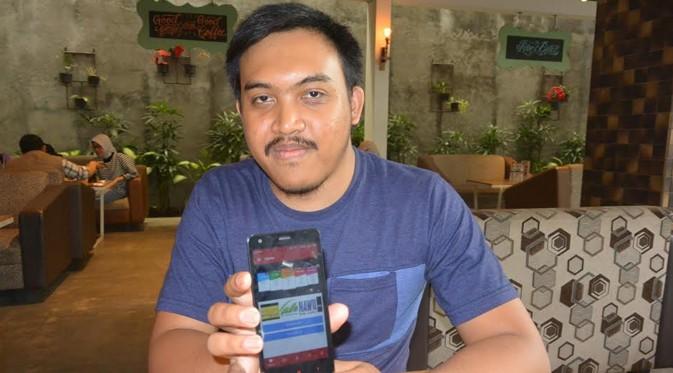 Roger Dwiputra, pengembang Otonotif dari PT Gloftech, Bandung. (Liputan6.com/Muhammad Sufyan Abdurrahman)