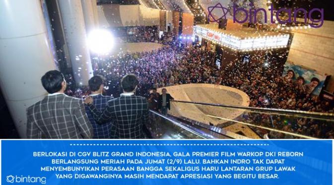 Promo Gila-gilaan Dono, Kasino, Indro Reborn Keliling Jawa. (Foto: Nurwahyunan, Desain: Muhammad Iqbal Nurfajri/Bintang.com)