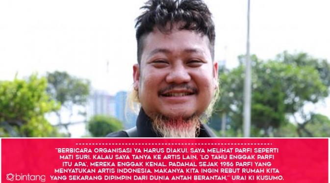 Ki Kusumo. (Foto: Deki Prayoga, Desain: Muhammad Iqbal Nurfajri/Bintang.com)