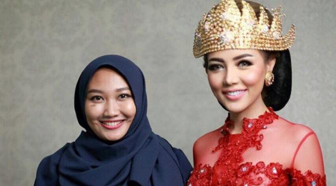 Bella Shofie berdandan ala pengantin dari Lampung (Instagram)