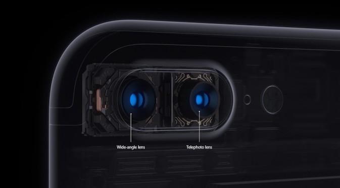 Ilustrasi kamera ganda iPhone 7 Plus (Sumber: GSM Arena)