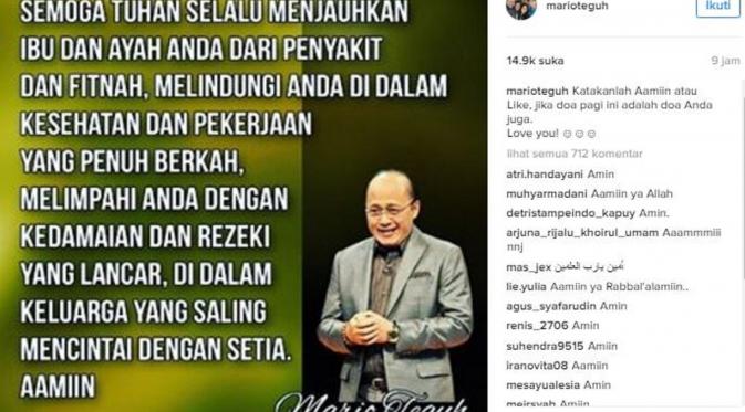 Mario Teguh (Instagram/@marioteguh)