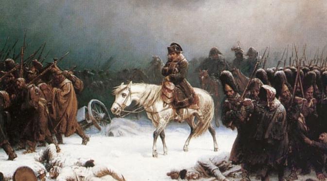 Invasi Napoleon Bonaparte ke Moskow, Rusia berujung pada kekalahan (Wikipedia)