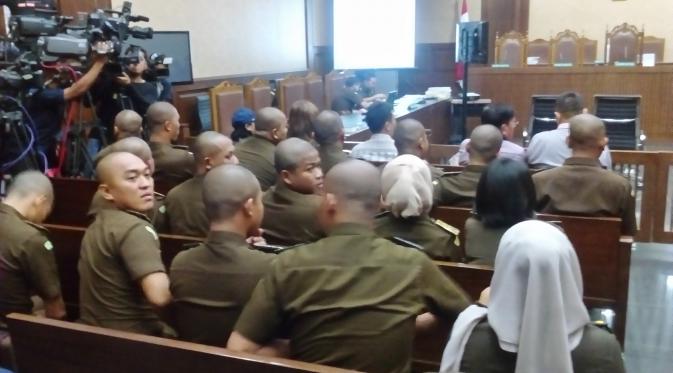 Dalam sidang ke-20 kasus Jessica Wongso, puluhan jaksa memadati ruang sidang Koesoemah Atmadja, Pengadilan Negeri Jakarta Pusat. (Liputan6.com/Putu Merta Surya Putra)