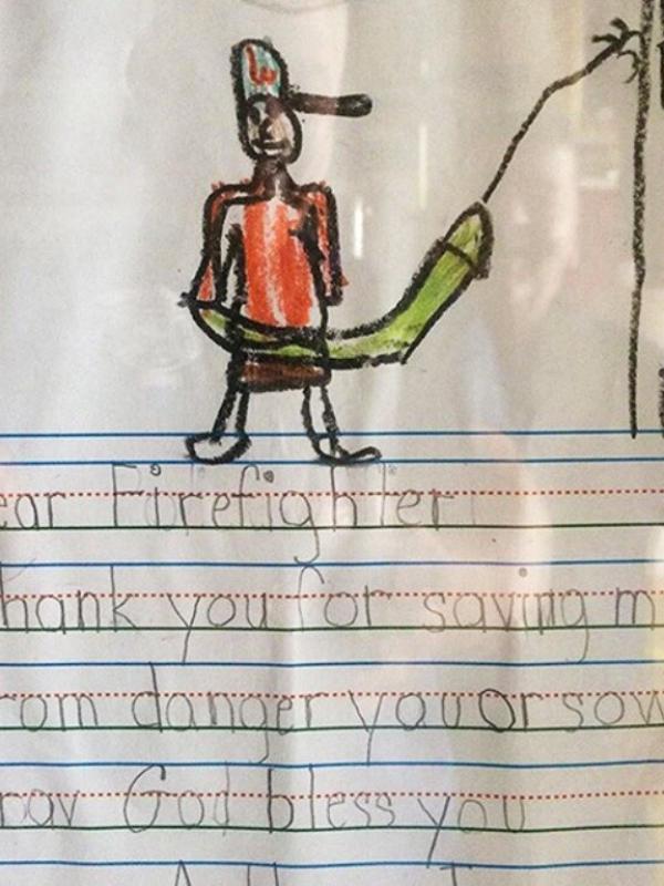 Berterima kasih pada pemadam kebakaran. (Via: boredpanda.com)