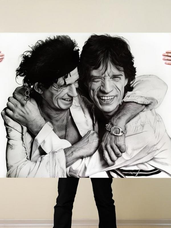 Mick Jagger dan Keith Richards. (Via: boredpanda.com)