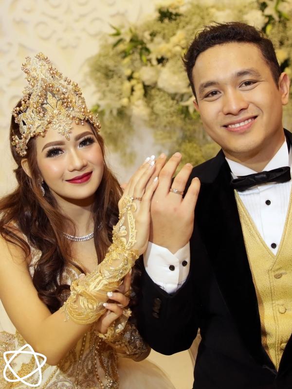 Resepsi Pernikahan Gilang Dirga dan Adiezty Fersa. (Bambang E. Ros/Bintang.com)