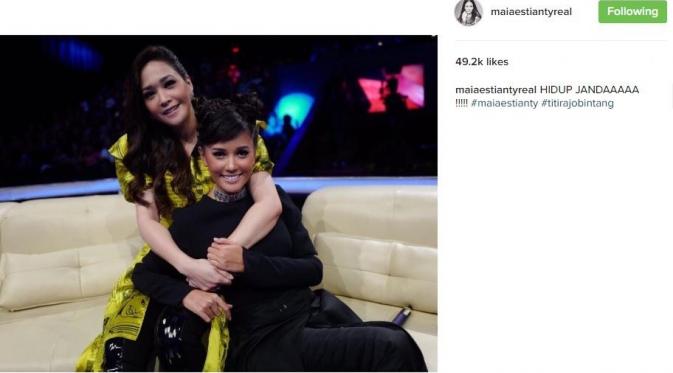 Maia Estianty dan Titi Rajo Bintang [foto: instagram]