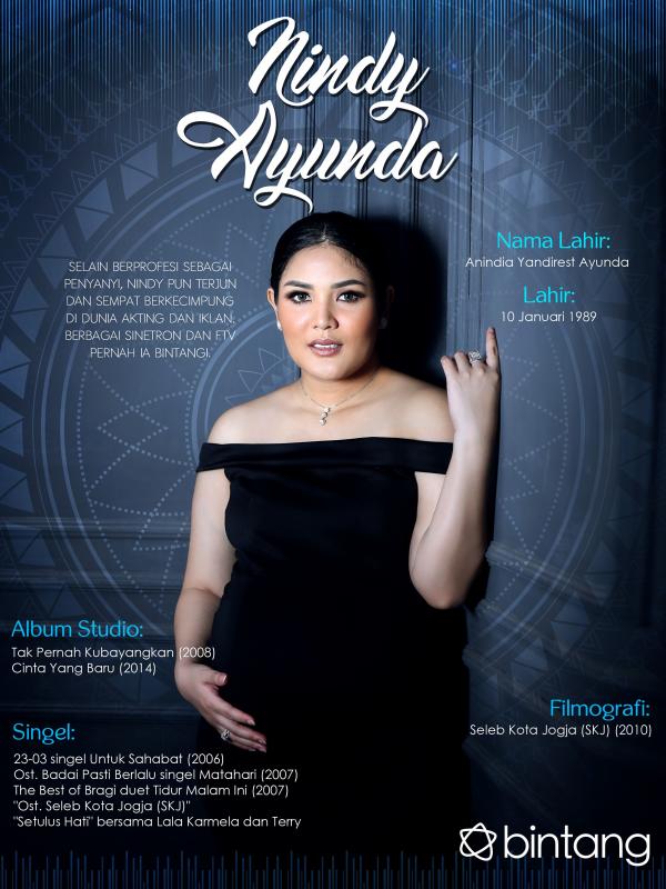 Celeb Bio Nindy Ayunda (Fotografer: Nurwahyunan, Desain: Muhammad Iqbal Nurfajri/Bintang.com)