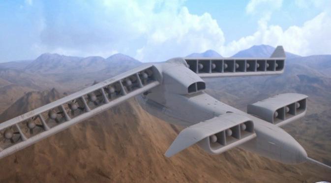 Ilustrasi: konsep pesawat VTOL yang dikembangkan oleh Defense Advanced Research Projects Agency Amerika Serikat (sumber: darpa.mil)