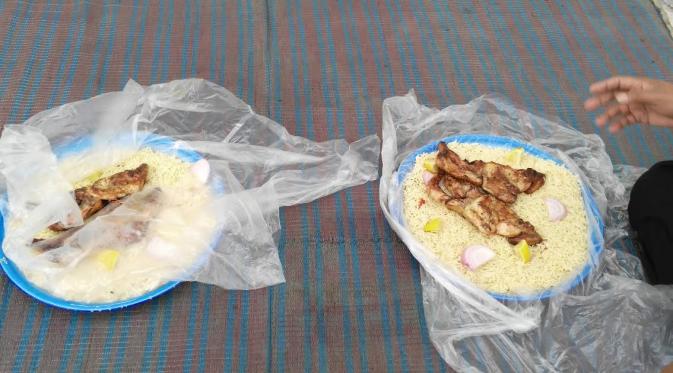 Nasi mandi, menu khas masakan Arab Saudi yang bisa dinikmati saat berada di Thaif. (Liputan6.com/Muhammad Ali)