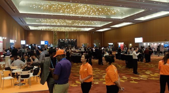 Suasana APAC Atmosphere 2016 di MICE Marina Bay Sands, Singapura. Liputan6.com/Jeko Iqbal Reza