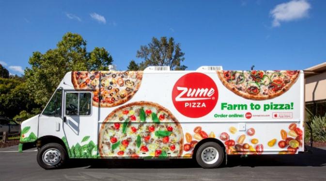 Mobil van ini seperti dapur piza yang sekaligus mengantar piza. Semua demi kesegaran piza untuk kepuasan pelanggan. (Sumber newatlas.com)