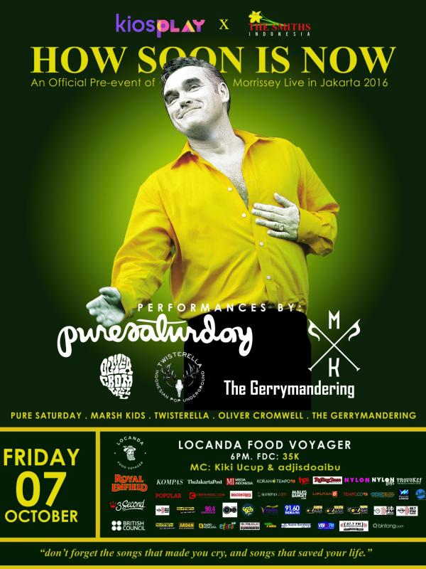 Tribut jelang konser Morrissey Jakarta