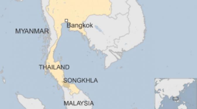 Provinsi Songkhla. (Sumber BBC)