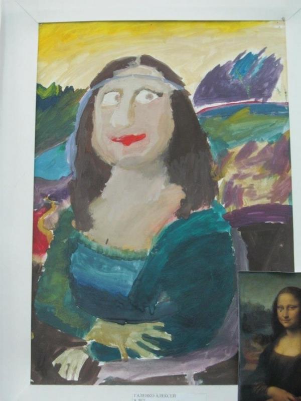 Alex, 8 tahun. Leonardo da Vinci, ’Mona Lisa’ (foto: themindcircle)