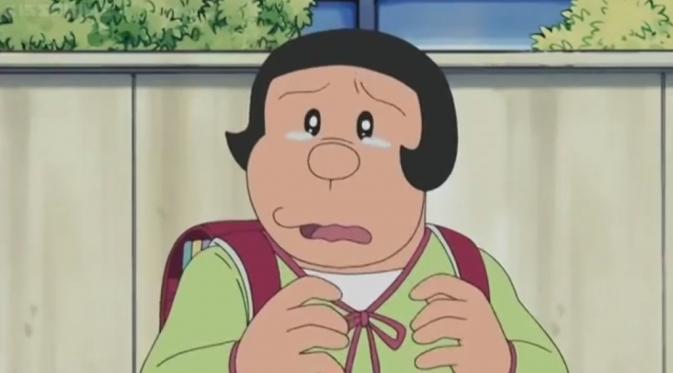 Gian ternyata sayang adik. (Via: doraemon.wikia.com)