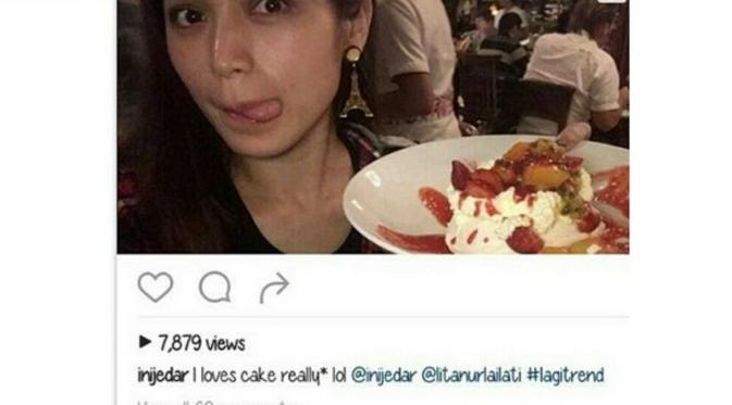 Unggahan foto Jessica Iskandar di Instagram yang dianggap netizen menyindir Ayu Ting Ting.