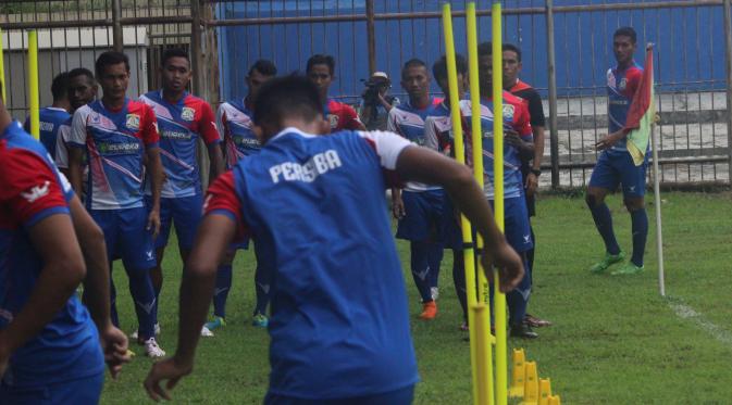 Persiba Balikpapan saat lakukan latihan (Liputan6.com/ Abelda Gunawan)