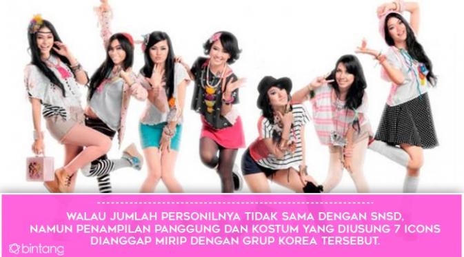 Kesuksesan SNSD mengilhami munculnya beberapa girlband dengan konsep yang mirip (Desain: Nurman Abdul Hakim/Bintang.com)