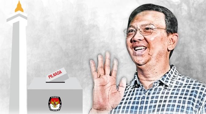 Infografis Tren Elektabilitas Ahok (Liputan6.com/Triyasni)