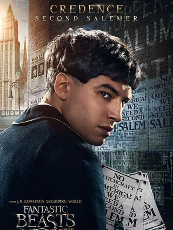 Poster karakter film Fantastic Beasts and Where to Find Them, Credence. Foto: via collider.com