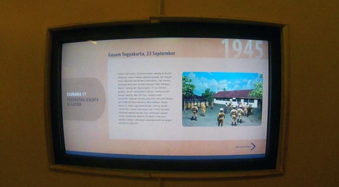 Penjelasan interaktif tentang diorama di Museum Benteng Vrederburg (Foto : Akbarmuhibar)