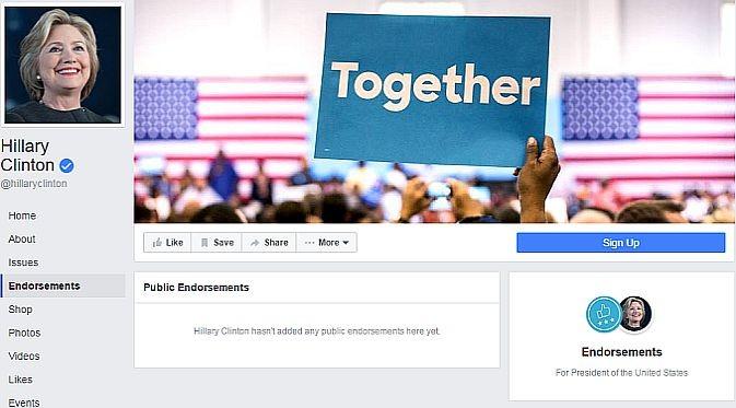 Facebook Luncurkan Endorsement untuk Dukung Kandidat Presiden (Foto: Ist)