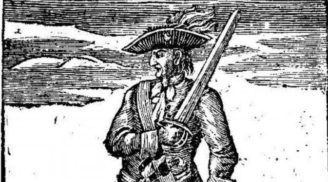 Bajak laut Jack Rackham atau Calico Jack. (Wikimedia)