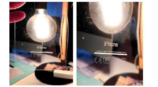 Tulisan iPhone pada iPhone 7 Jet Black yang mudah terkelupas (Sumber: Phone Arena)