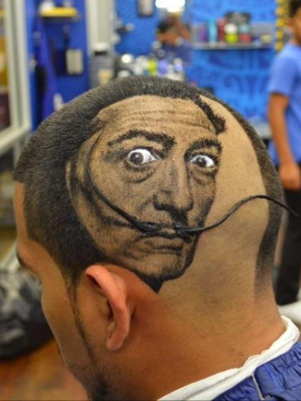 Salvador Dali on my head. (Via: boredpanda.com)