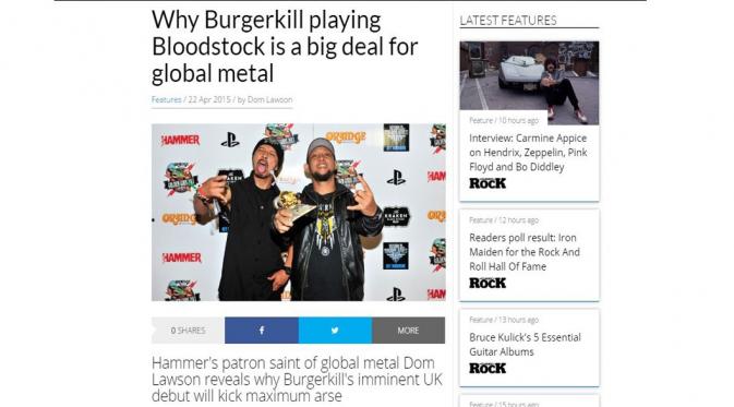Artis Indonesia Ini Pernah Diakui Media Luar Negeri, Burgerkill Metal Hammer, [Metal Hammer]