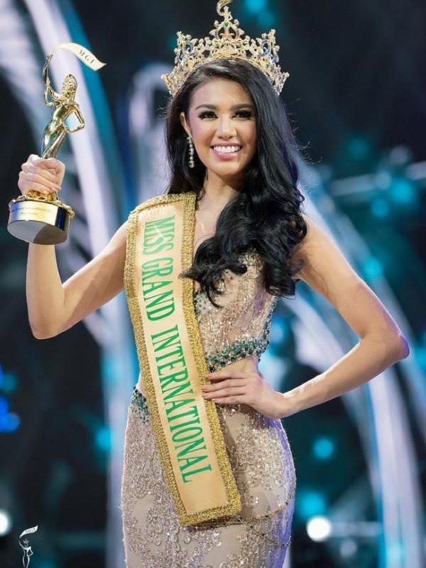 Ariska Putri Pertiwi berhasil memenangkan kontes Miss Grand International 2016. (Istimewa)