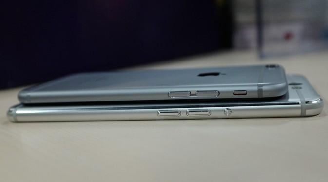 Luna dan iPhone 6 tampak samping. Liputan6.com/Iskandar