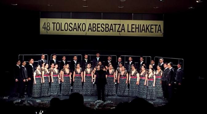 Batavia Madrigal Singers juara umum 48th Tolosa Choral Competition, Spanyol (Foto : FB Aksa Syadri)