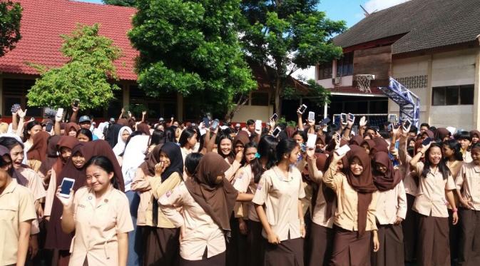 Kampanye wisata halal di salah satu sekolah Sumatera Barat.