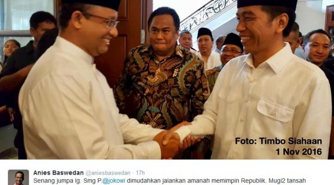 Anies Baswedan dan Jokowi