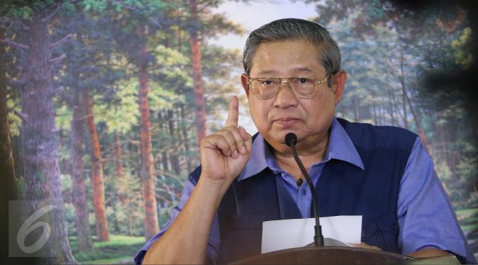 Ketua Umum Partai Demokrat Susilo Bambang Yudhoyono. (Liputan6.com/Herman Zakharia)