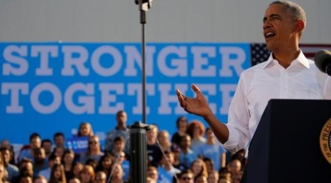 Obama mengatakan, nasib dunia sedang dipertaruhkan dalam Pilpres AS (Reuters)