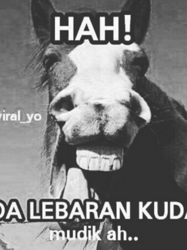 Meme Lebaran Kuda. (viral_yo/Instagram)